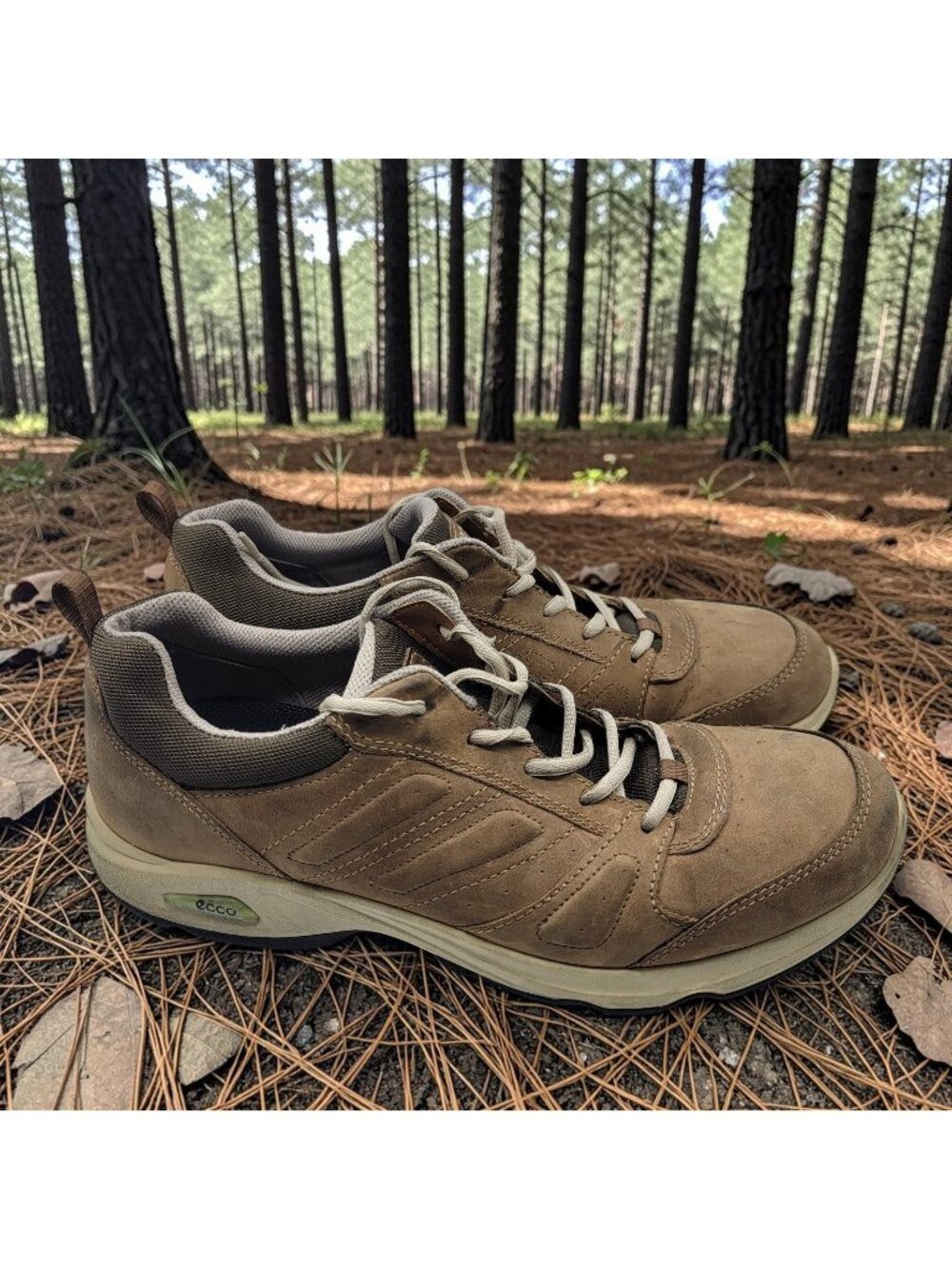 Ecco Yak Receptor Light III Mens Size 45 US 11 Brown Leather Walking Hiking Shoe